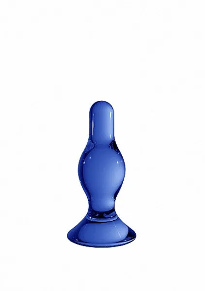Anal | Chrystalino Classy- Glass Plug - Blue - Shots Toys