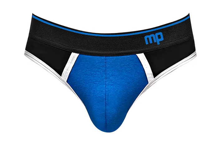 Anal Male Power Retro Sport Panel Jock S M Black Blue