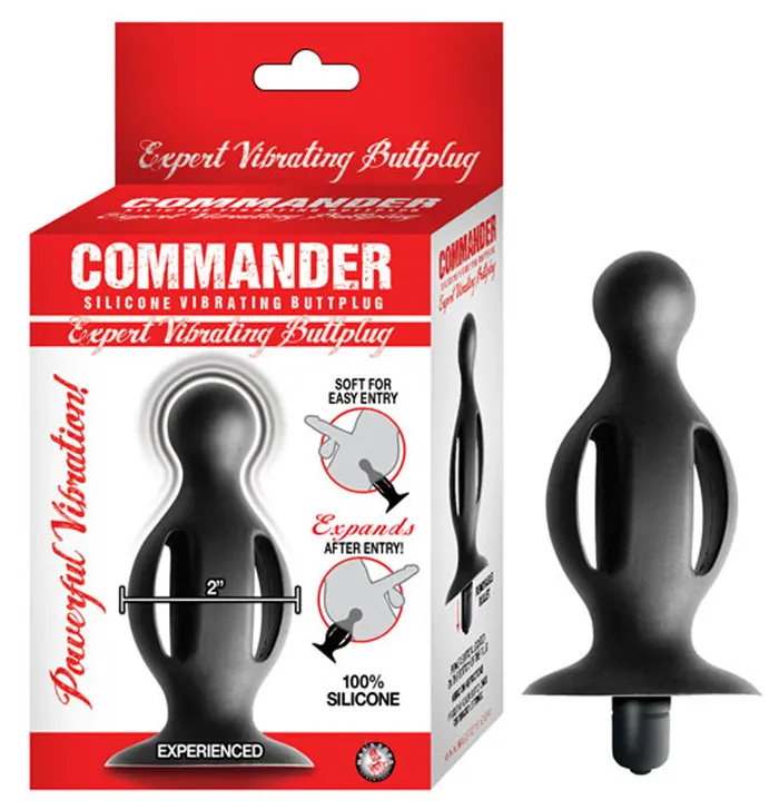Anal Nasstoys Commander Expert Vibrating Buttplug Black