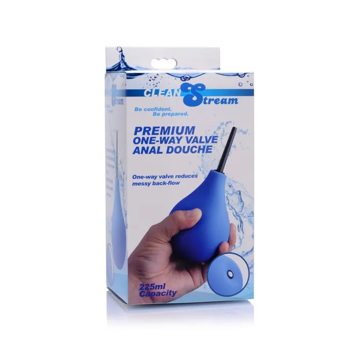 Anal | XR Brands CleanStream Premium One-Way Valve Anal Douche - Blue Unisex Douche Anal | XR Brands CleanStream Premium One-Way Valve Anal Douche - Blue Unisex Douche