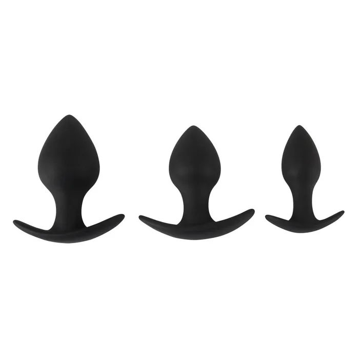 Black Velvet Silicone Three Piece Anal Training Set You2Toys Anal