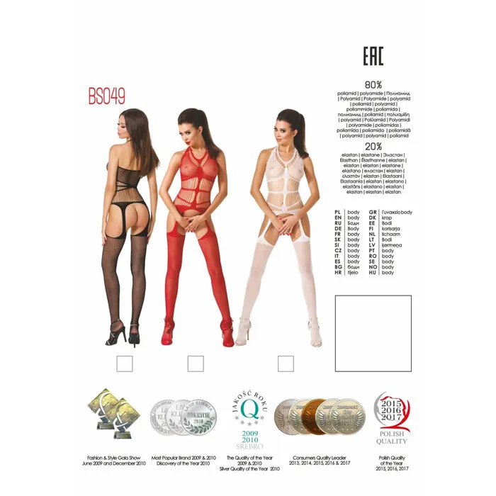 Bodystocking BS049 White | Passion Lingerie Bodystockings & Playsuits Bodystocking BS049 White | Passion Lingerie Bodystockings & Playsuits