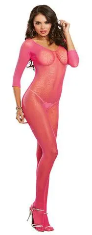 Bodystockings Playsuits Dreamgirl Dreamgirl Longsleeved Fishnet Bodystocking One Size Fits Most 0015 Neon Pink Bodystockings Playsuits Dreamgirl Dreamgirl Longsleeved Fishnet Bodystocking One Size Fits Most 0015 Neon Pink