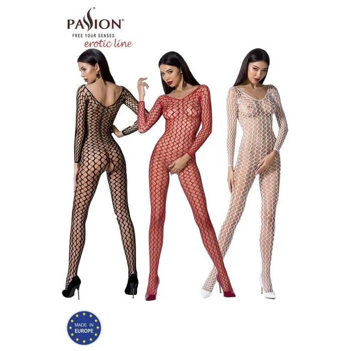 Bodystockings Playsuits Passion Lingerie Bodystocking BS068 White