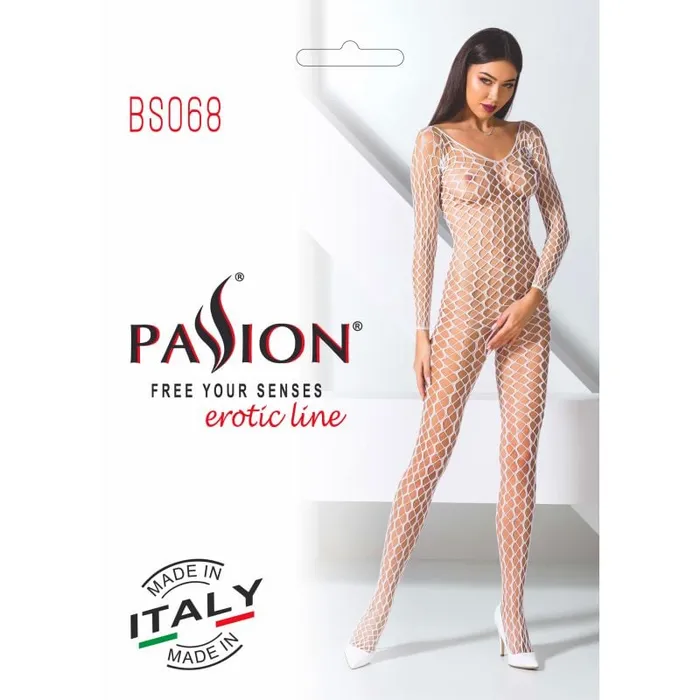 Bodystockings & Playsuits | Passion Lingerie Bodystocking BS068 White Bodystockings & Playsuits | Passion Lingerie Bodystocking BS068 White