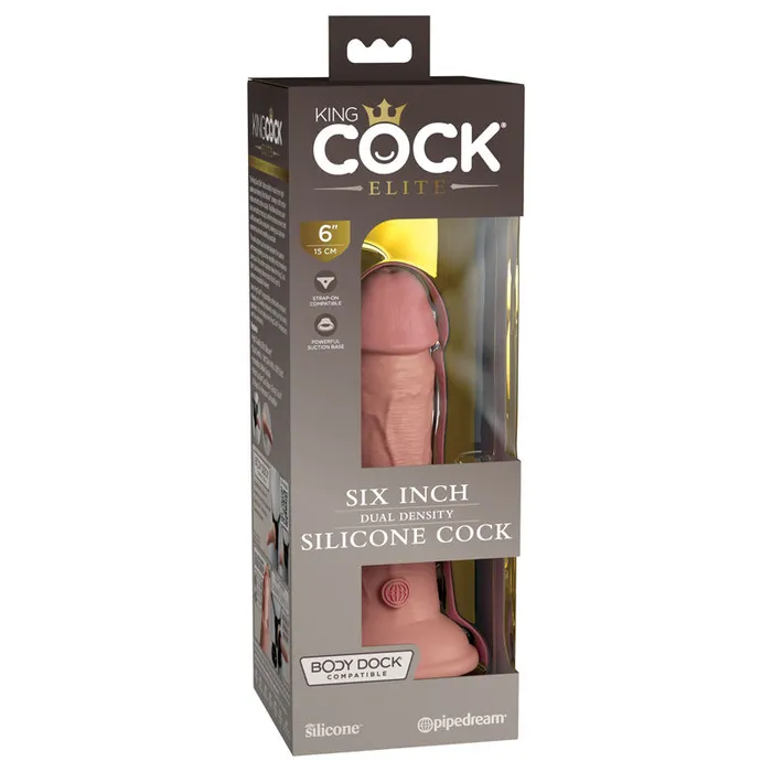 Dildos | Pipedream King Cock Elite 6'' Dual Density Cock - Flesh - Flesh 15.2 cm Dong
