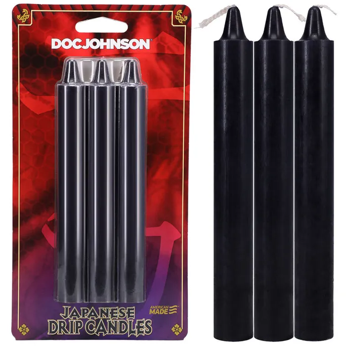 Doc Johnson Anal Japanese Drip Candles Black