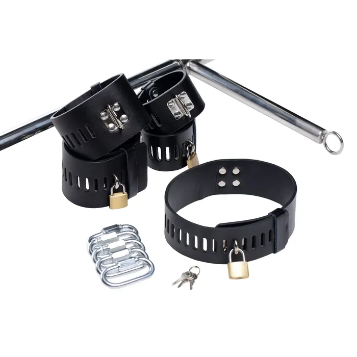 Female Sex Toys | Master Series Imprisoned Metal Stockade with Dildo