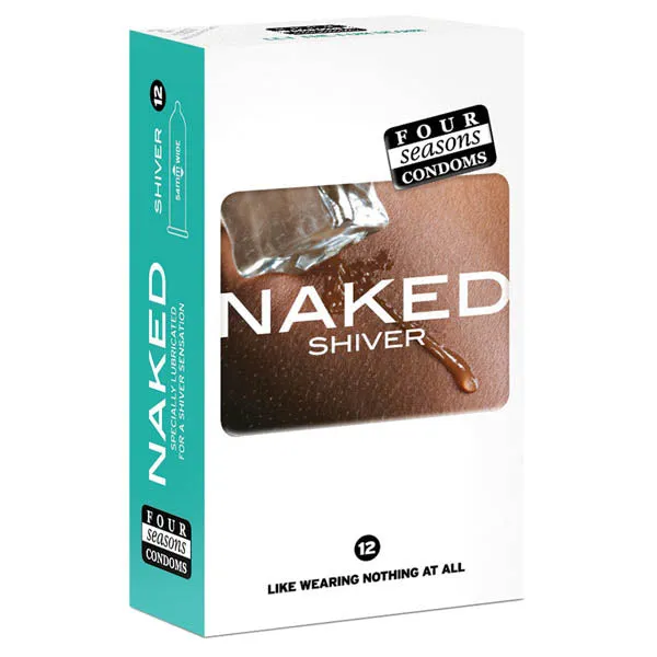 Female Sex Toys | Naked Shiver - Ultra Thin Lubricated Condoms - 12 Pack - Four Seasons Female Sex Toys | Naked Shiver - Ultra Thin Lubricated Condoms - 12 Pack - Four Seasons