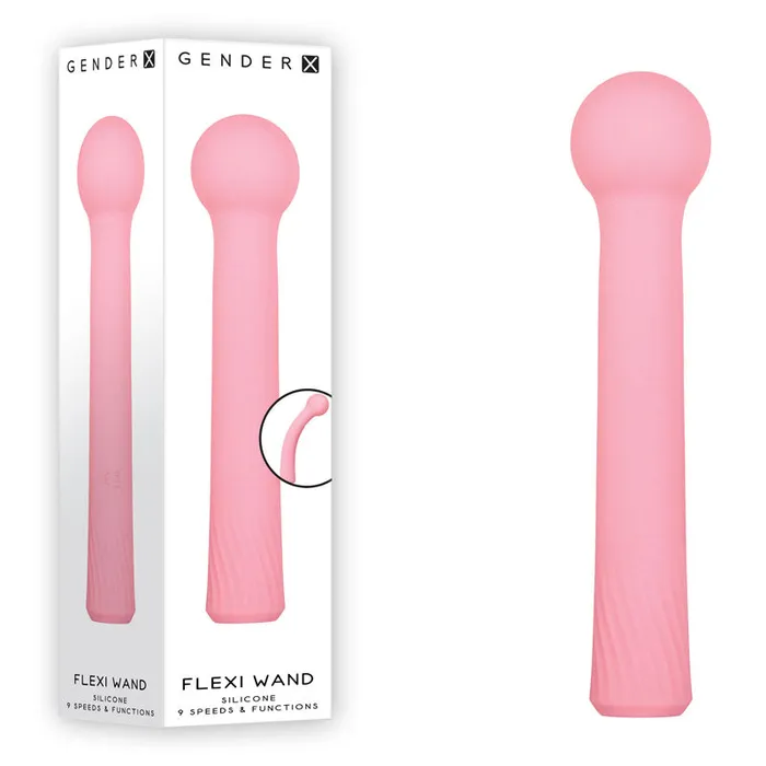 Gender X Vibrators | Gender X FLEXI WAND - Pink 16.6 cm USB Rechargeable Vibrator