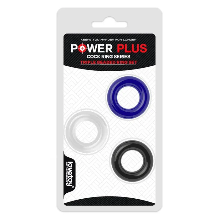 Male Sex Toys Lovetoy Coloured Triple Donut Ring Set