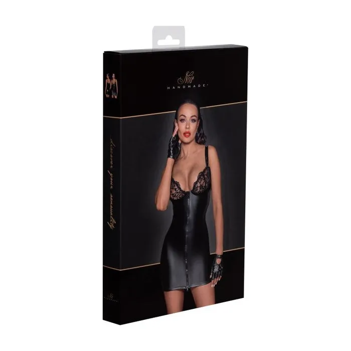 Noir Male Sex Toys | Power Wetlook Mini Dress w Lace Chest and Two Way Zipper Noir Male Sex Toys | Power Wetlook Mini Dress w Lace Chest and Two Way Zipper