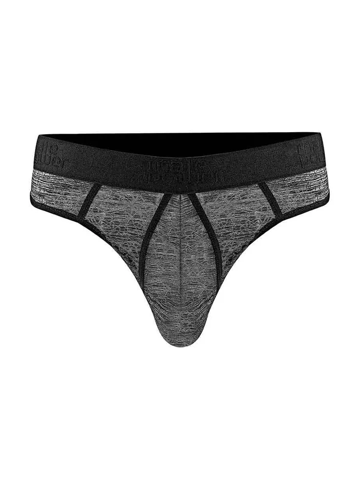 Peak Performance Sport Thong L XL Black and Grey Male Power Anal