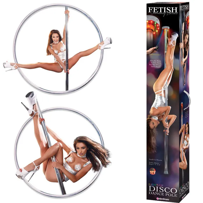 Pipedreams Couples Fetish Fantasy Series LightUp Disco Dance Stripper Pole BDSM Bondage