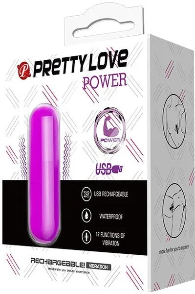 Rechargeable Power Bullet Pretty Love Female Sex Toys