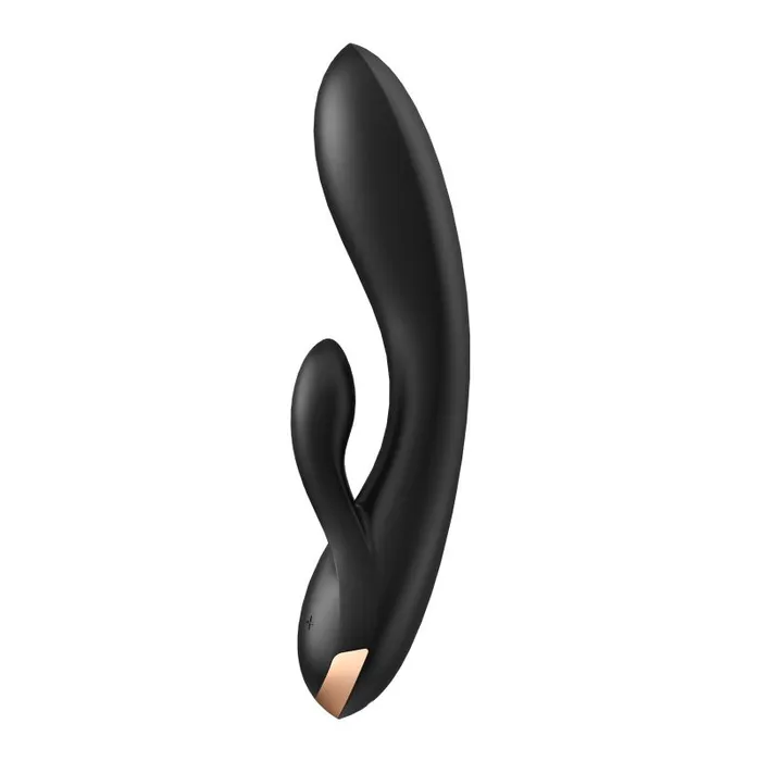 Satisfyer Vibrators | Satisfyer Double Flex App Rabbit Vibrator Black