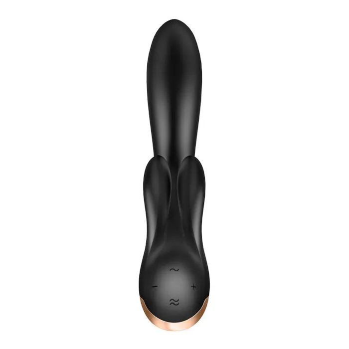 Satisfyer Vibrators | Satisfyer Double Flex App Rabbit Vibrator Black