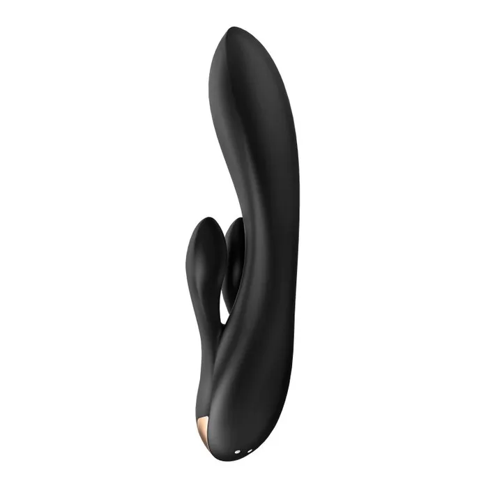 Satisfyer Vibrators | Satisfyer Double Flex App Rabbit Vibrator Black