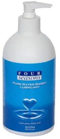 Sexual Health Wellbeing Four Seasons Four Seasons Pure Water Based Lubricant 500ml Pump Sexual Health Wellbeing Four Seasons Four Seasons Pure Water Based Lubricant 500ml Pump