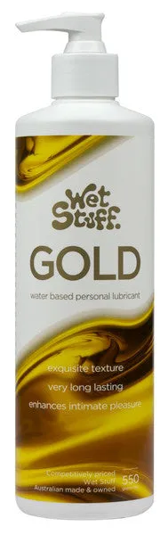 Sexual Health Wellbeing Wet Stuff Gold Pump Water Based Lubricant with Vitamin E 550g Wet Stuff Sexual Health Wellbeing Wet Stuff Gold Pump Water Based Lubricant with Vitamin E 550g Wet Stuff