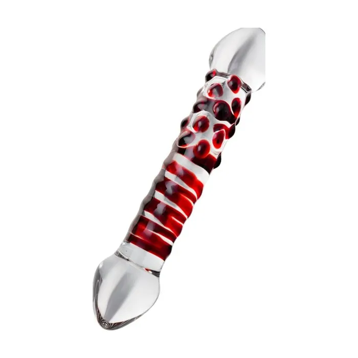 Sexus Glass Dildos | Sexus Glass Dildo Red Delight 19cm