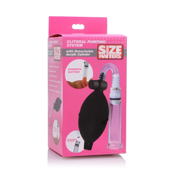 Size Matters Female Sex Toys | Clitoral Pumping System with Detachable Acrylic Cylinder Size Matters Female Sex Toys | Clitoral Pumping System with Detachable Acrylic Cylinder