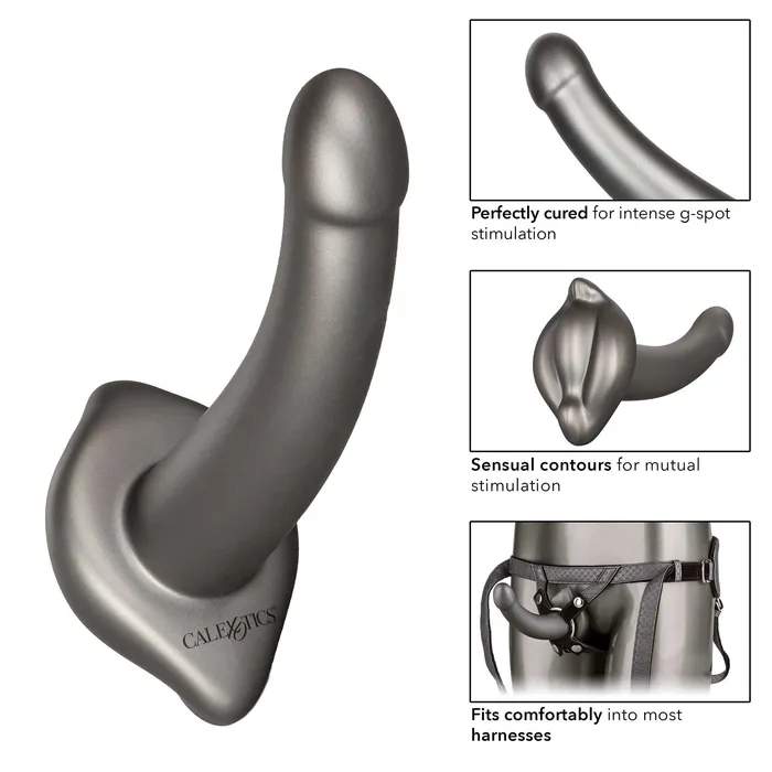 The Royal UltraSoft Set Crotchless Strap On With GProbe | California Exotic Female Sex Toys