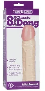 VacULock Attachment Classic Dong 8 Doc Johnson Dildos