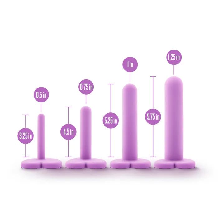 Wellness - Dilator Kit - Purple Vaginal Dilators - Set of 4 Sizes | Blush Novelties Anal