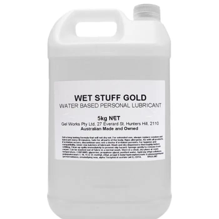 Wet Stuff Sexual Health Wellbeing Wet Stuff Gold 5kg WaterBased Personal Lubricant Wet Stuff Sexual Health Wellbeing Wet Stuff Gold 5kg WaterBased Personal Lubricant