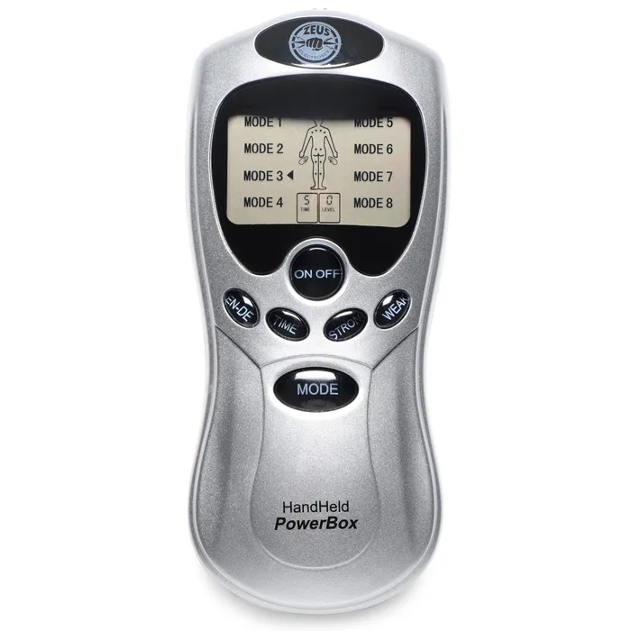 Zeus Electrosex Female Sex Toys | Zeus Handheld 8 Mode Power Box with Black Pads Zeus Electrosex Female Sex Toys | Zeus Handheld 8 Mode Power Box with Black Pads