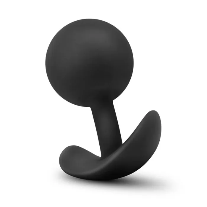 Anal Blush Novelties Anal Adventures Platinum Silicone Vibra Plug Black