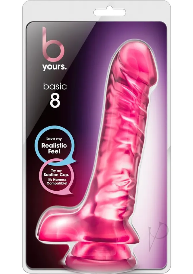 B Yours B Yours Basic 8 Dildo with Balls | Female Sex Toys