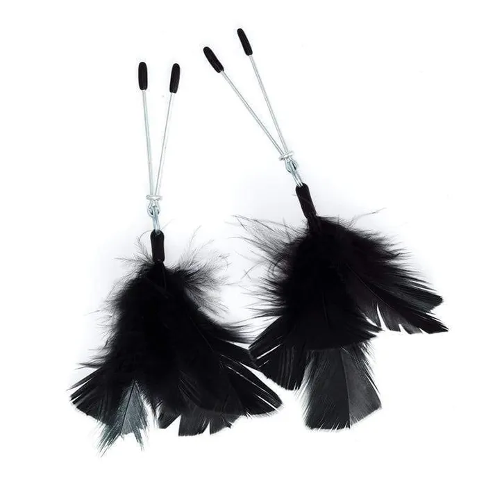Black Feather Nipple Clamps Rimba Anal