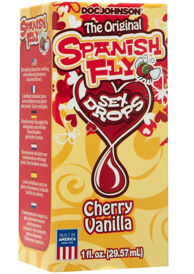 Doc Johnson Male Sex Toys | Spanish Fly The Original Sex Drops Cherry Vanilla