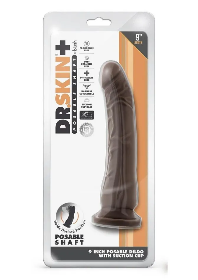 Dr. Skin Female Sex Toys | Dr. Skin Plus Posable Dildo with Suction Cup