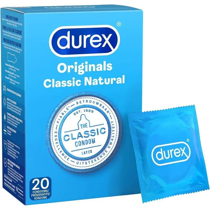 Durex Condoms Vibrators Durex Originals Classic Natural Condoms 20 Pack