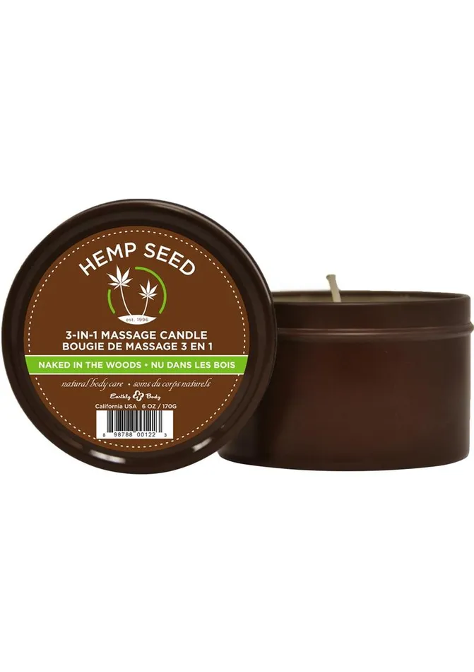 Earthly Body Hemp Seed 3 In 1 Massage Candle Naked In The Woods Hemp Seed Body Care Female Sex Toys Earthly Body Hemp Seed 3 In 1 Massage Candle Naked In The Woods Hemp Seed Body Care Female Sex Toys
