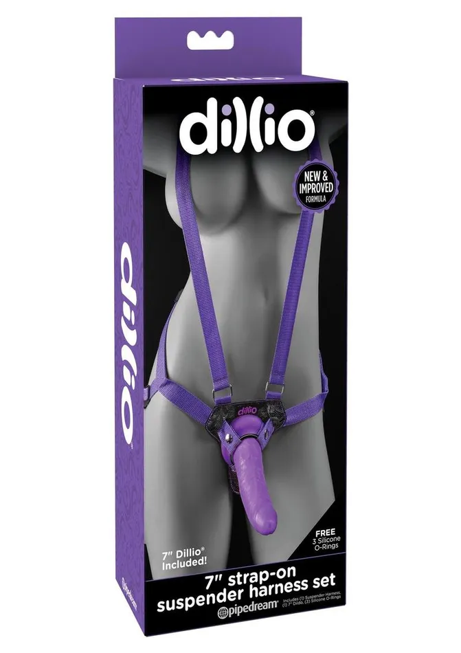 Female Sex Toys | Dillio Dillio Strap-On Suspender Harness Set with Silicone Dildo Female Sex Toys | Dillio Dillio Strap-On Suspender Harness Set with Silicone Dildo