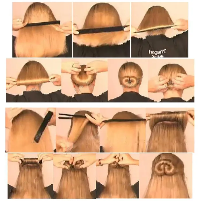 INTRENDZSTORE Vibrators | Women's Hair Bun Maker French Twist Hair Fold Wrap Snap