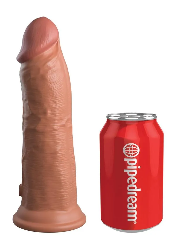 King Cock Female Sex Toys | King Cock Elite Dual Density Vibrating Rechargeable Silicone Dildo with Remote Control Dildo