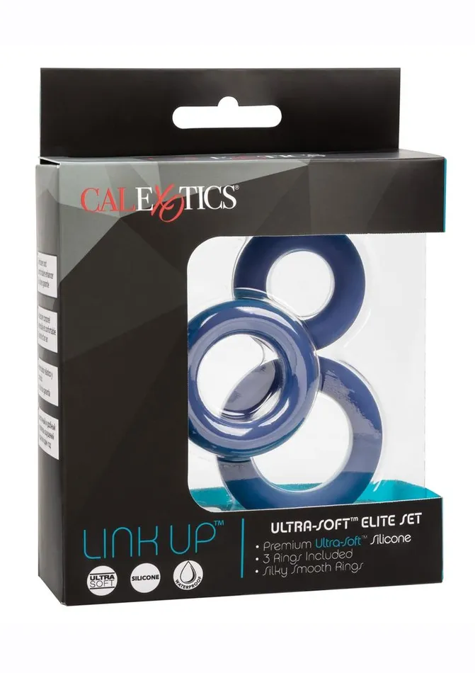 Link Up Ultra Soft Elite Set Silicone Cock Rings | Link Up Male Sex Toys