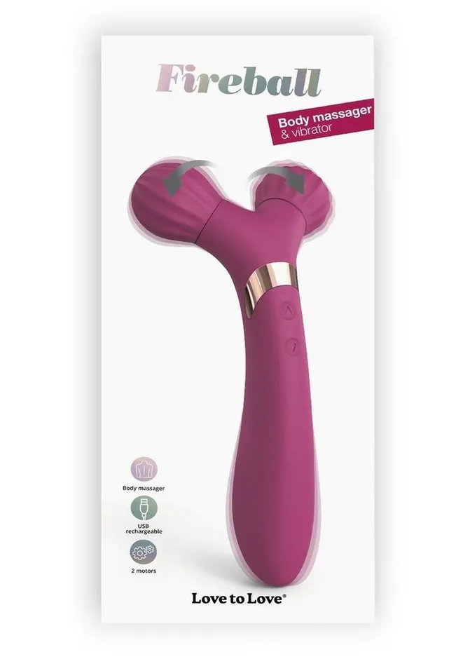 Love to Love Female Sex Toys | Fireball Rechargeable Silicone Body Massager and Vibrator