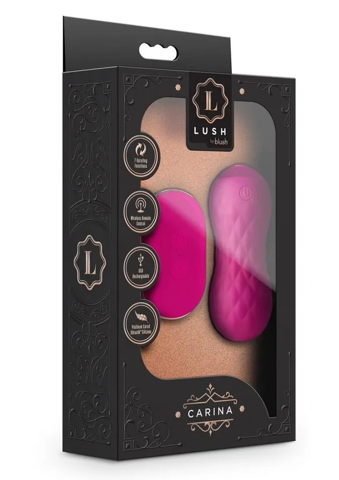 Lush by Blush Lush Carina Rechargeable Silicone Vibrating Egg - Velvet | Female Sex Toys