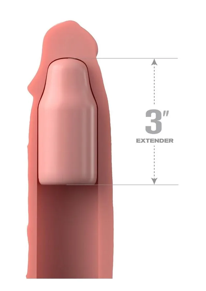 Male Sex Toys | Fantasy X-Tensions Fantasy X-Tensions Elite Silicone 9in Sleeve with 3in Plug