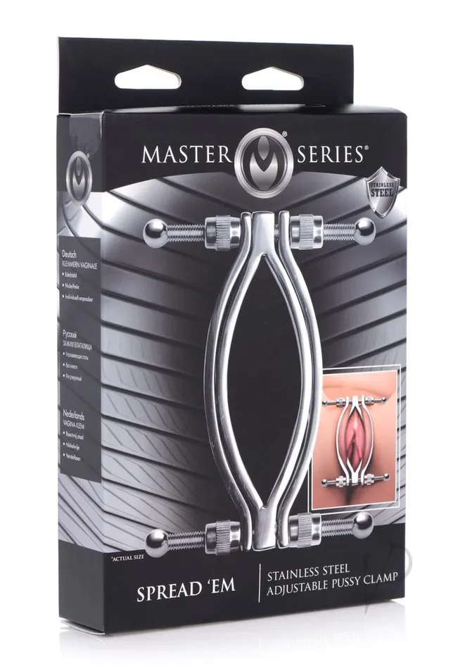 Male Sex Toys | Master Series Master Series Stainless Steel Adjustable Pussy Clamp Male Sex Toys | Master Series Master Series Stainless Steel Adjustable Pussy Clamp