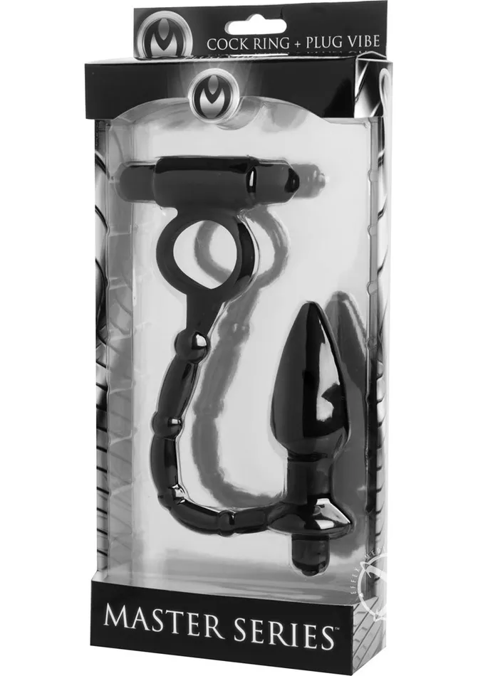Male Sex Toys | Master Series Master Series Viaticus Dual Vibrating Cock Ring and Vibrating Anal Plug Male Sex Toys | Master Series Master Series Viaticus Dual Vibrating Cock Ring and Vibrating Anal Plug