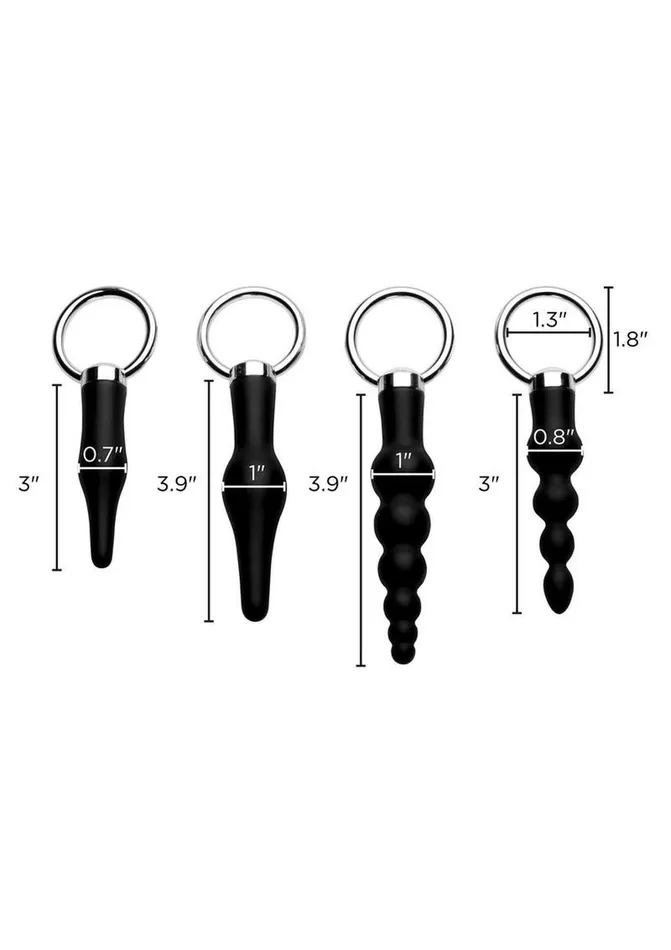 Master Series Male Sex Toys | Master Series 4 Piece Anal Rimmer Ringed Silicone Kit Master Series Male Sex Toys | Master Series 4 Piece Anal Rimmer Ringed Silicone Kit