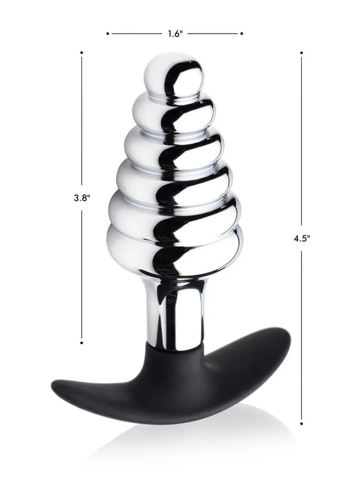 Master Series Male Sex Toys | Master Series Dark Hive Metal and Silicone Anal Plug