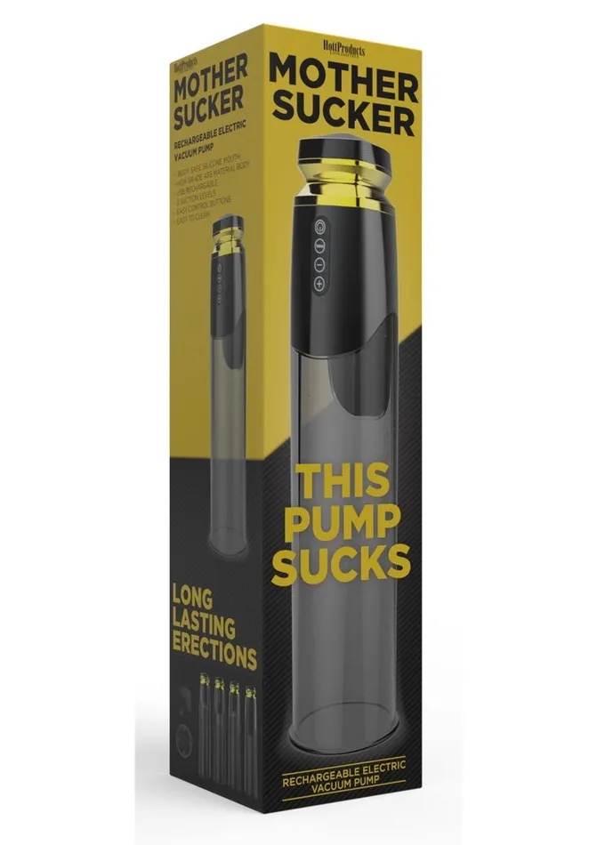 Mother Sucker Rechargeable Electric Vacuum Penis Pump | Hott Products Male Sex Toys